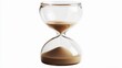 © Nikita - Refined hourglass on a clean white background showcasing minimalism and clarity ideal for professional contexts in a sharp editorial art style