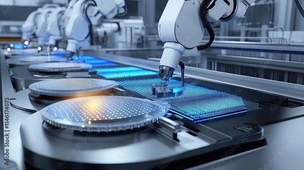 Robotic Automation In Semiconductor Production Precision Robotic Arms