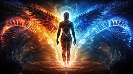 Wall Mural - A manifestation of spirituality through generative AI artistry.
