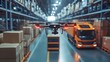 © vannet - High-tech drones and autonomous trucks working together
