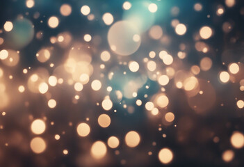 Wall Mural - Christmas holidays lights Abstract blurred dark bokeh background