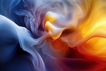 Wall Mural - a tranquil setting adorned with gentle swirling colors.
