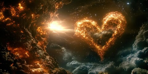 Wall Mural - embracing pure love can elevate our consciousness, bringing us closer to the divine essence.