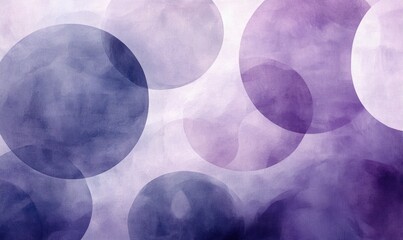 Poster - A purple background with a bunch of circles