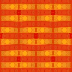 Orange and Yellow Geometric Seamless Pattern: A vibrant and dynamic pattern featuring a repeating motif of orange and yellow circles and lines, creating a visually captivating and intricate design.