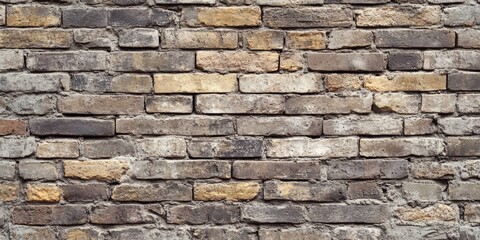 Poster - Textured brick wall background perfect for various design works, ideal for adding depth and character to creative projects and professional design works that require an authentic touch.