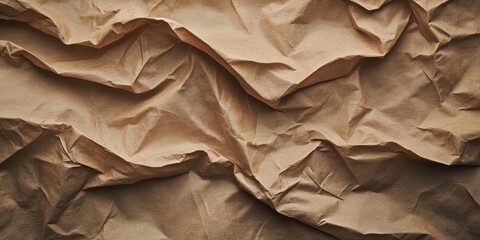 Aufkleber - Vintage brown paper featuring wrinkles offers a captivating abstract texture, ideal for backgrounds. Explore the unique visual appeal of vintage brown paper and its timeless charm.