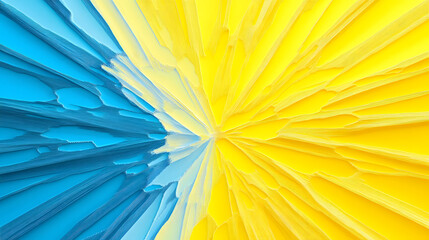 Sticker - Light blue and yellow bicolor jagged concentration line background