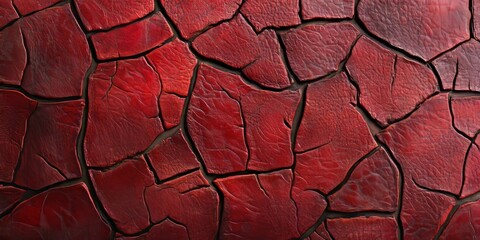 Poster - Genuine leather background showcasing a unique fire brick leather texture, perfect for elements that require a fire brick leather touch. Explore the richness of fire brick leather in design.