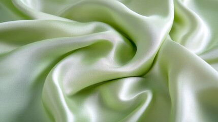 Aufkleber - The green pale silk fabric showcases a stunning shine, making it the most versatile fabric. Utilize this exquisite silk fabric to enhance your creative designs with beautiful accents.