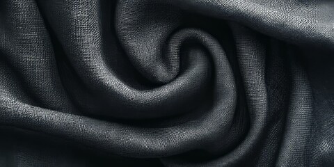 Aufkleber - detailed dark grey fabric background showcasing intricate textures and patterns, perfect for design projects that require a versatile and visually appealing dark grey fabric background.