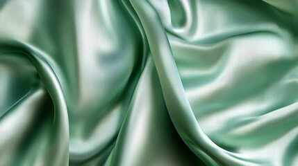 Aufkleber - The green pale silk fabric showcases a stunning shine, making it the most versatile fabric. Utilize this exquisite silk fabric to enhance your creative designs with beautiful accents.