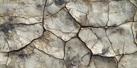 Leinwandbilder - Natural stone texture features a cracked pattern that adds depth and character. This cracked natural stone texture background is perfect for various design projects and artistic expressions.