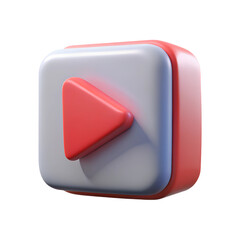 Wall Mural - plastic 3d video icon