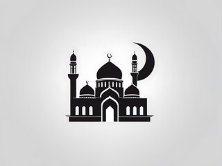 Wall Mural - Mosque of silhouette 