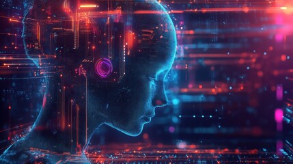 Innovative information technology abstract concept vector illustration set. Augmented intelligence, technological singularity, quantum computing, computer science, machine learning abstract metaphor.