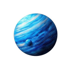 deep blue ocean planet with thin atmosphere
