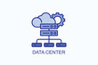 © Dinnicon - Data Center vector, icon or logo sign symbol illustration