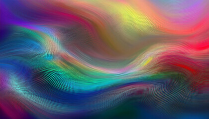 Wall Mural - a stunning 3d render of an abstract multicolor spectrum