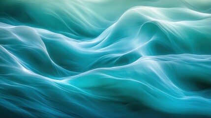 Aufkleber - Abstract representation of flowing water with soft waves and a calming color palette.