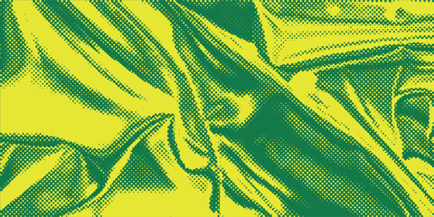 Dots halftone yellow green color pattern gradient texture background.