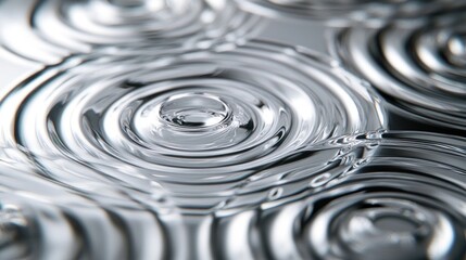 Poster - Close-up of water ripples creating a serene and calming visual effect.