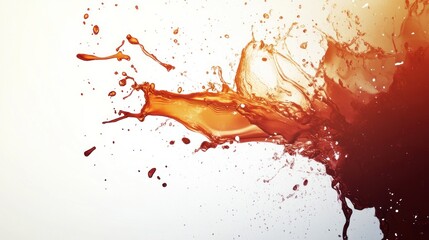 Aufkleber - Dynamic splash of liquid creating an artistic and vibrant visual effect.