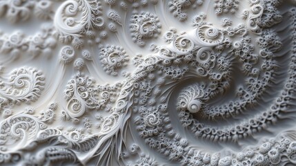 Aufkleber - Intricate fractal patterns resembling organic forms and textures.