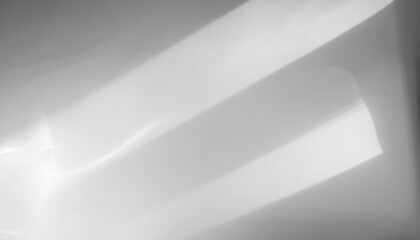 Poster - Soft Abstract White Light Reflection on Smooth Surface with Gentle Shadows. Minimalistic Aesthetic Design for Backgrounds, Modern Art Concepts, or Elegant Branding Projects