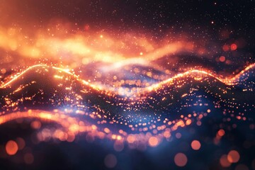 Wall Mural - PowerPoint Elektro-techno background image, ultrarealistic photo, positive and light 
