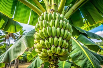 banana tree with bananas