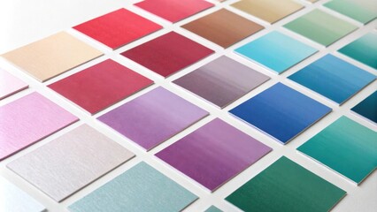 Aufkleber - A collection of gradient color swatches arranged on a white background, showcasing a variety of hues and shades for design inspiration.