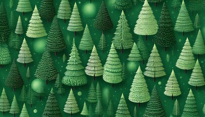 pattern with christmas trees