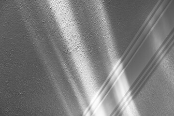 Wall Mural - Abstract minimal white interior fragment with pattern of bright light