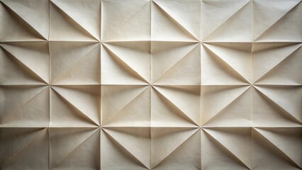 Aufkleber - Geometric Pattern Created by Folding a Sheet of Paper into Triangular Shapes