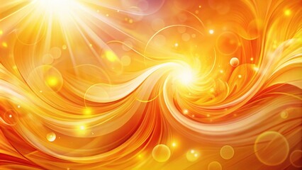 Aufkleber - Abstract Swirling Light and Warm Color Waves With a Radiant Center