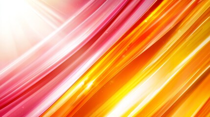 Wall Mural - A bright orange and pink striped background with a white background