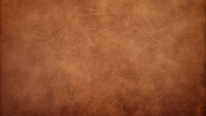 Antique brown leather wallpaper with rich textures and aged patina for a vintage and luxurious interior design