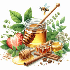 honey and tea