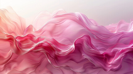 Wall Mural - swirling waves of soft pinks and reds create an ethereal atmosphere