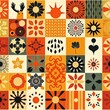 © SAIFUL - Vibrant Geometric Pattern Design with Autumnal Colors