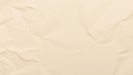 Wall Mural - Close-up shot of a white paper texture background with visible fibers and soft wrinkles, crumpled, natural, creased