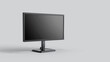© CrazyJuke - Sleek and modern LCD monitor design, showcasing a side view with crisp lines, perfect for any workspace.