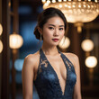 © richard204 - asiatische Frau im Abendkleid