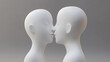 © Thiago - 3d white people whispering to another. Whisper. Illustration