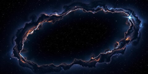 Night sky with stars sparkling on black background, creating a captivating and mystical scene, universe, galaxy, astronomy