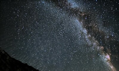 Wall Mural - A stunning night sky filled with stars and a visible Milky Way galaxy.