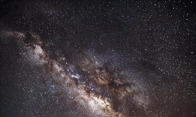 Wall Mural - A stunning night sky filled with stars and meteor trails, showcasing the beauty of the cosmos.