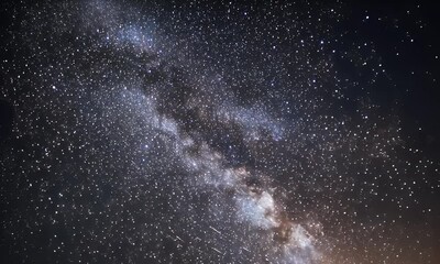 Wall Mural - A stunning night sky filled with stars, the Milky Way, and shooting stars.