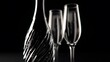 © Ziyan - Close up champagne bottle with glasses